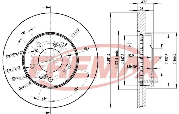 Bremžu diski FREMAX BD2586