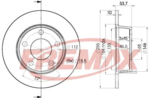 Bremžu diski FREMAX BD2880