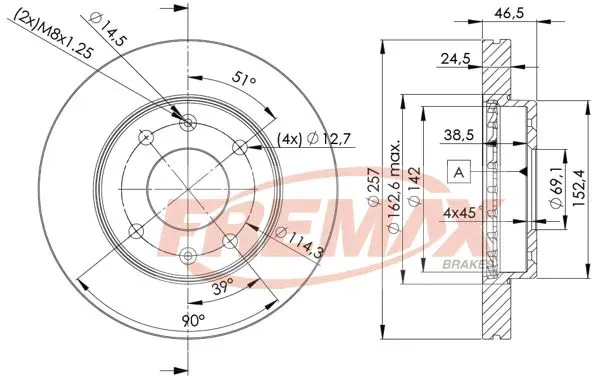 Bremžu diski FREMAX BD2902