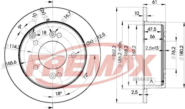 Bremžu diski FREMAX BD2905