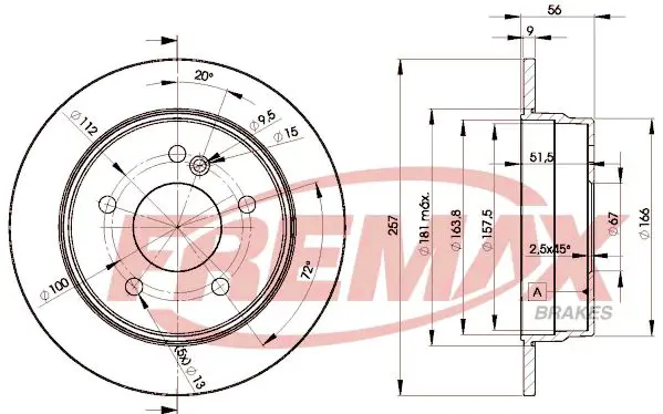 Bremžu diski FREMAX BD3181