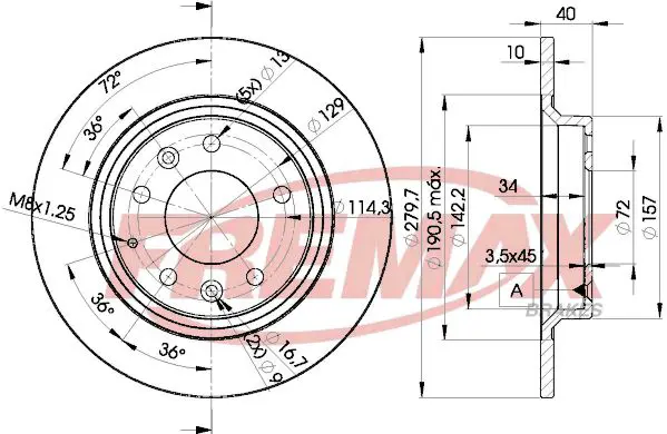 Bremžu diski FREMAX BD3268