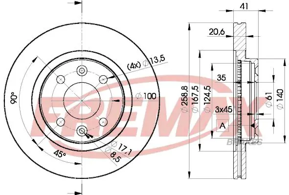 Bremžu diski FREMAX BD3550