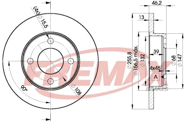 Bremžu diski FREMAX BD3632