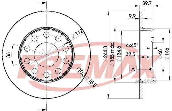Bremžu diski FREMAX BD3637