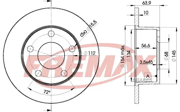 Bremžu diski FREMAX BD4060