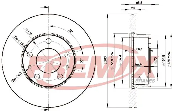 Bremžu diski FREMAX BD4681
