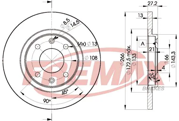 Bremžu diski FREMAX BD4692