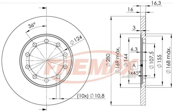 Bremžu diski FREMAX BD5631
