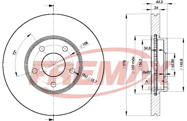 Bremžu diski FREMAX BD5980
