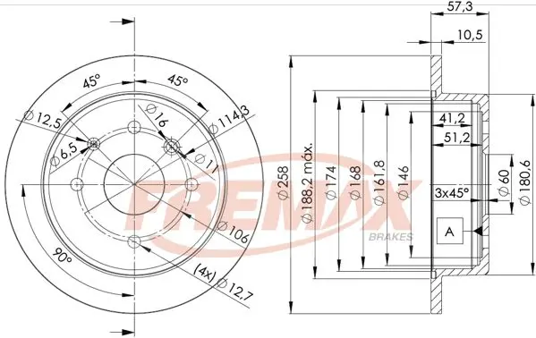 Bremžu diski FREMAX BD6028