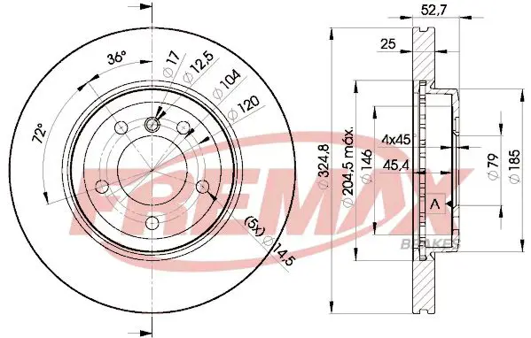 Bremžu diski FREMAX BD6071