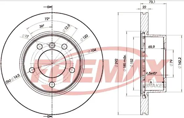 Bremžu diski FREMAX BD6464