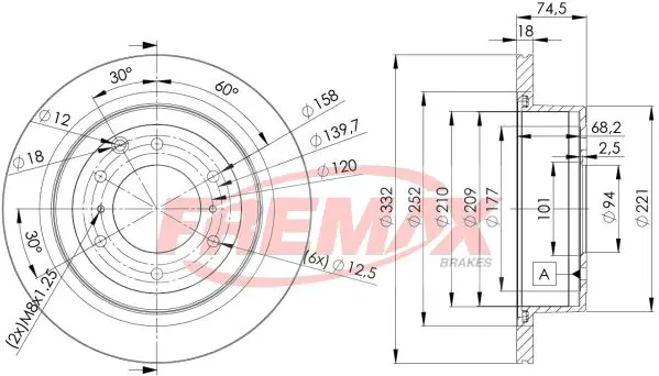Bremžu diski FREMAX BD7114