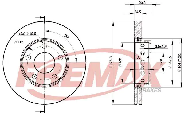 Bremžu diski FREMAX BD8013