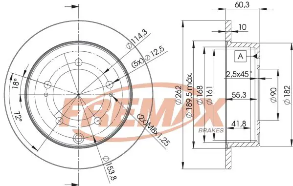 Bremžu diski FREMAX BD8326