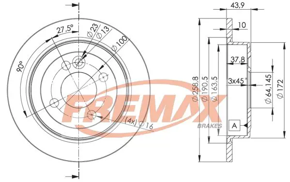 Bremžu diski FREMAX BD8571