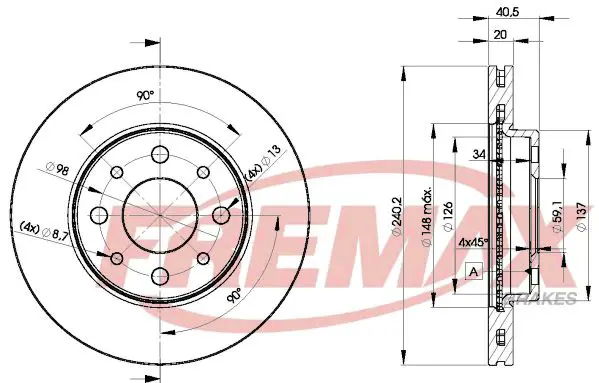 Bremžu diski FREMAX BD8929