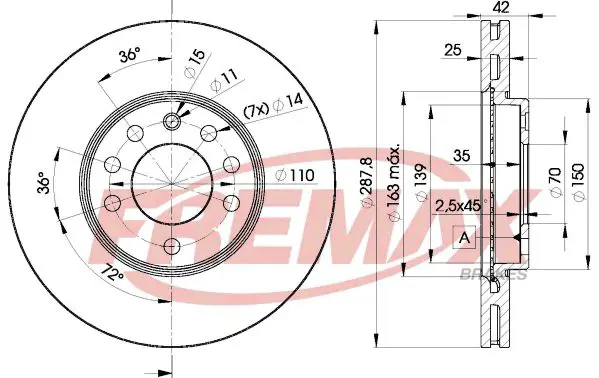 Bremžu diski FREMAX BD9043