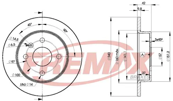 Bremžu diski FREMAX BD9108