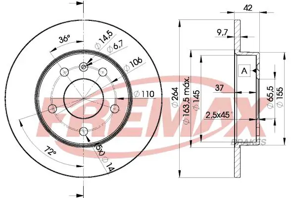 Bremžu diski FREMAX BD9110