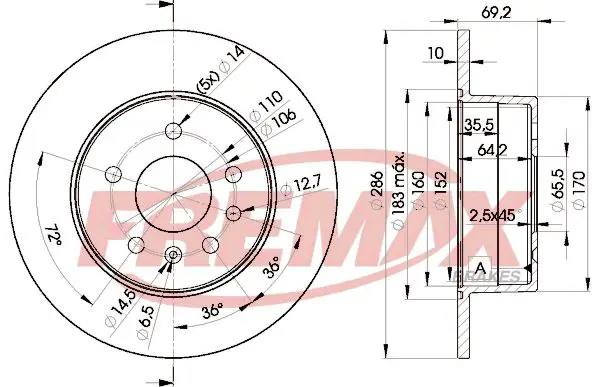 Bremžu diski FREMAX BD9210