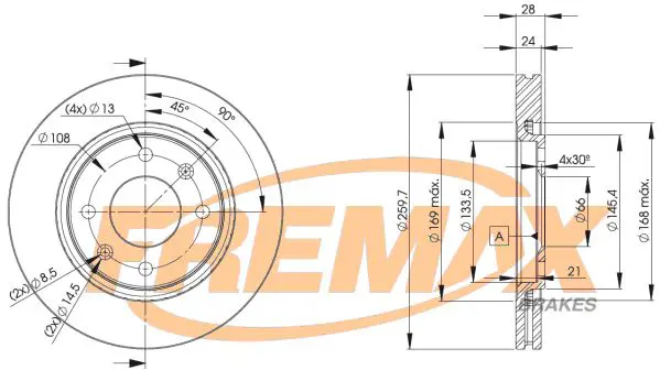 Bremžu diski FREMAX BD9406