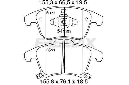 Brake Pad Set, disc brake FREMAX