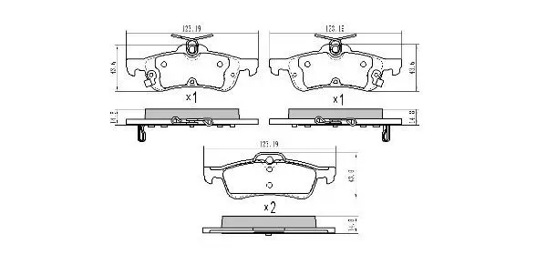 Brake Pad Set, disc brake FREMAX