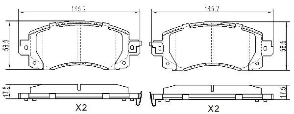 Brake Pad Set, disc brake FREMAX