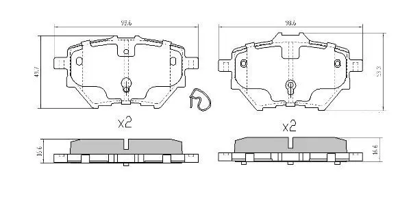 Brake Pad Set, disc brake FREMAX