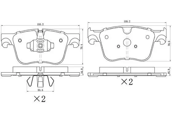 Brake Pad Set, disc brake FREMAX
