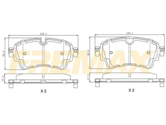 Brake Pad Set, disc brake FREMAX