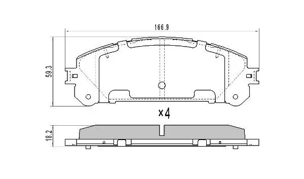 Brake Pad Set, disc brake FREMAX