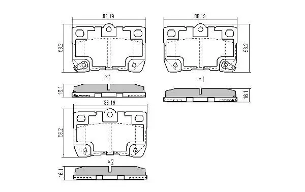 Brake Pad Set, disc brake FREMAX