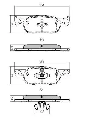 Brake Pad Set, disc brake FREMAX