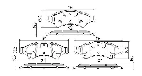 Brake Pad Set, disc brake FREMAX