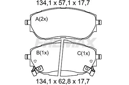 Brake Pad Set, disc brake FREMAX