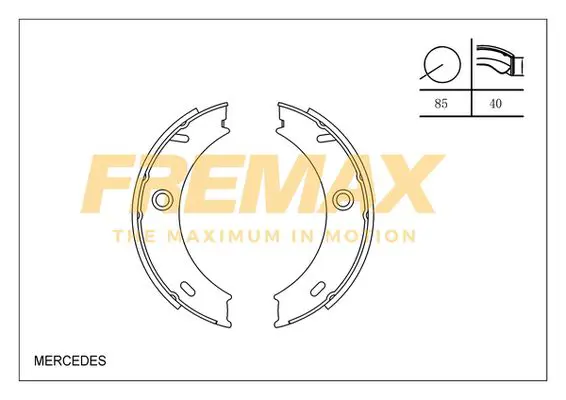 Bremžu loku komplekts FREMAX FBS0559
