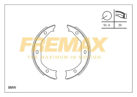 Bremžu loku komplekts FREMAX FBS0577
