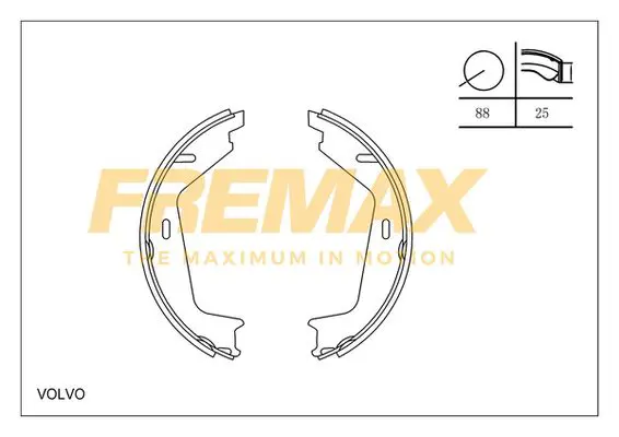 Bremžu loku komplekts FREMAX FBS0588
