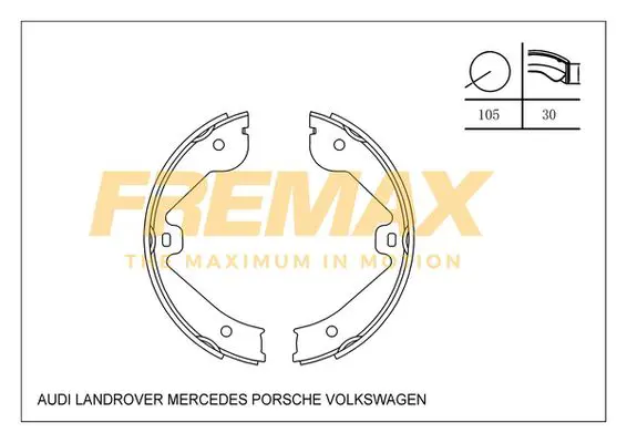 Bremžu loku komplekts FREMAX FBS0605