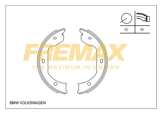 Bremžu loku komplekts FREMAX FBS0699