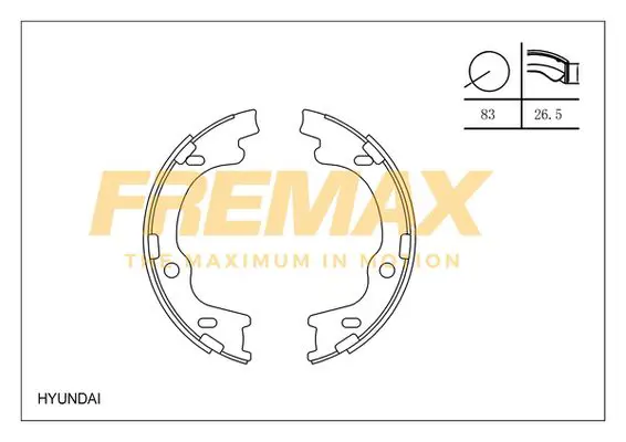 Bremžu loku komplekts FREMAX FBS0750