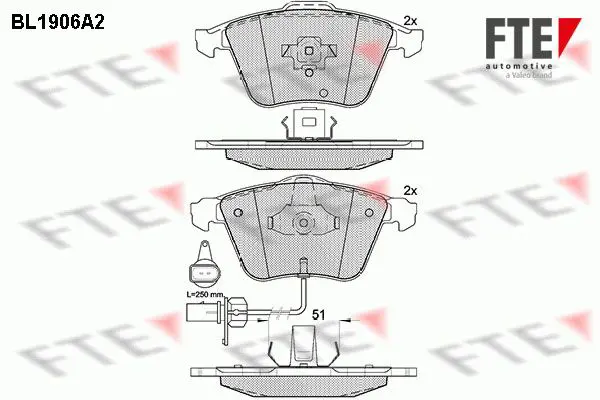 Brake Pad Set, disc brake FTE
