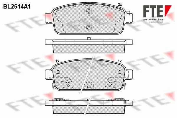 Brake Pad Set, disc brake FTE