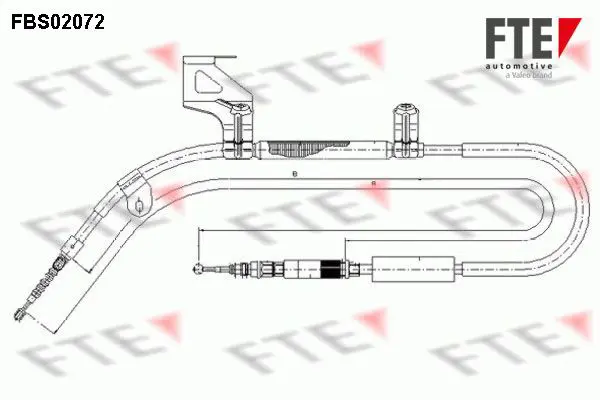 Cable Pull, parking brake FTE Automotive