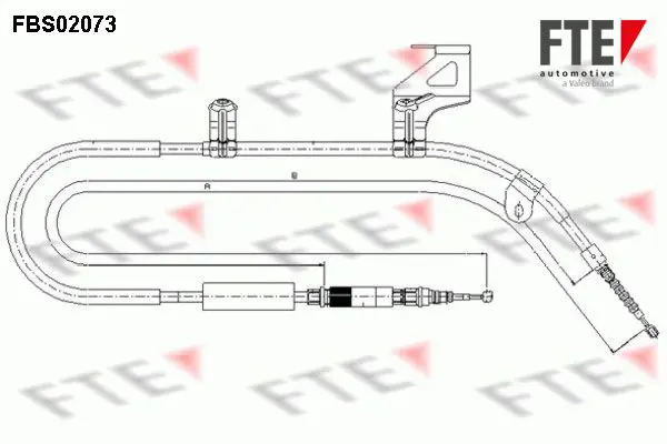 Cable Pull, parking brake FTE Automotive
