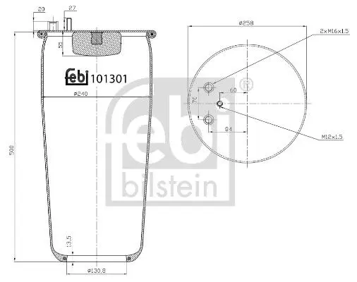 Pneimoatsperes spilvens, Pneimopiekare Febi 101301