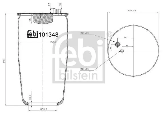 Pneimoatsperes spilvens, Pneimopiekare Febi 101348